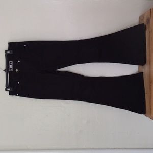R4R Rave Black Flare Ankle Stretch Jean Fits Size 8